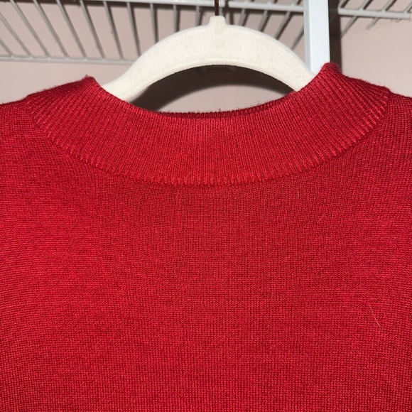 Sag Harbor Classic Red Crewneck Sweater - Picture 3 of 5
